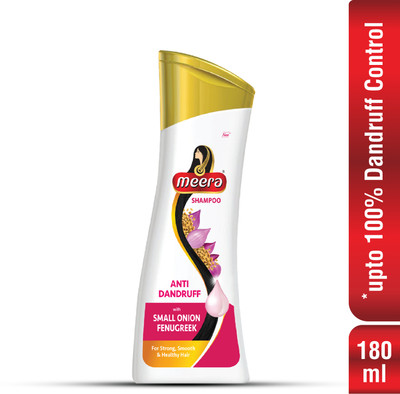 Meera Anti-Dandruff Shampoo, With Small Onion and Fenugreek(180 ml)