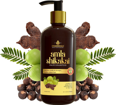 Dharishah Ayurveda Amla Reetha Shikakai Shampoo for Hair Growth Ayurvedic Anti Hairfall & Anti Dandruff Shampoo(300 ml)