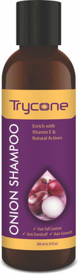 Trycone Onion Shampoo with Vitamin E, Natural Extracts & Herbs, 200 Ml(200 ml)