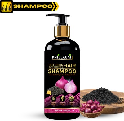 Phillauri Red Onion Shampoo - Nourishing Formula for Stronger, Thicker Hair with Red Onion(300 ml)