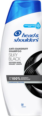HEAD & SHOULDERS Silky Black Shampoo for Dandruff-Free and Smoother Hair(340 ml)