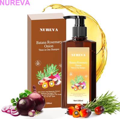 nureva Onion Hair Care Shampoo 100ml with Batana & Rosemary(100 ml)