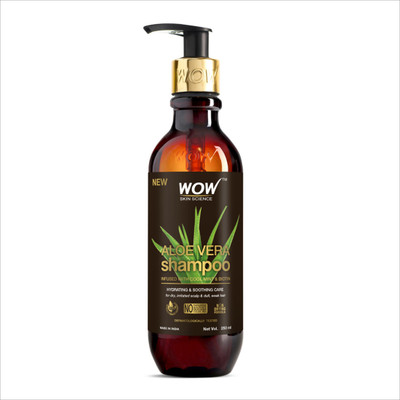 WOW SKIN SCIENCE Aloe Vera Shampoo For Hydration and Soothing Scalp for Dry Weak, Dull Hair(250 ml)