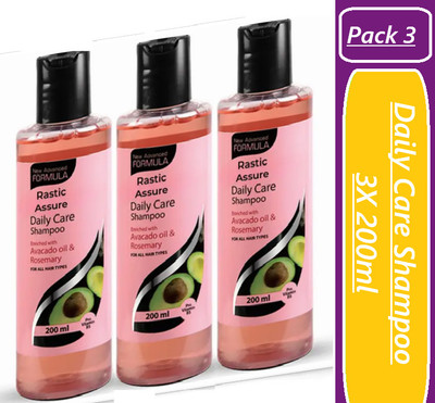ASSURE Daily Care Shampoo Enriched With Avacado and Rosemary pack of 3(600 ml)