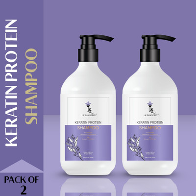 La'bangerry Keratin Protein Shampoo with Almond & Eucalyptus for Shine(500 ml)