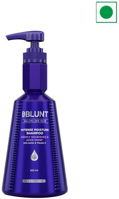 BBlunt Intense Moisture Shampoo with Jojoba and Vitamin E for Dry & Frizzy Hair(650 ml)