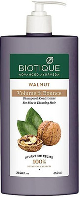 BIOTIQUE WALNUT VOLUME & BOUNCE SHAMPOO 655 ML X 1 PC(655 ml)