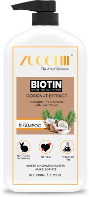 ZUCCHII Biotin Coconut Extract-Boost Hair Full Defense Shampoo 1 Liter(1000 ml)