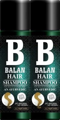 balan Ayurvedic Hair Shampoo with the Goodness of Aloevera Helps in Strong pack of 2(240 ml)