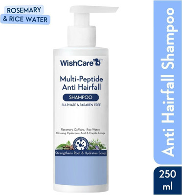 WishCare Multi Peptide Anti Hairfall Shampoo with Rice Water , Rosemary & Caffeine(250 ml)