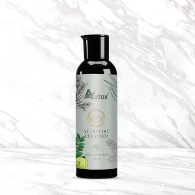 Audox Ayurvedic Hair Cleanser, Natural Herbal Shampoo for Healthy Hair Pack of 2(400 ml)