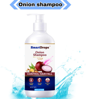 smartdrops Onion shampoo Smooth and Silky Anti Dandruff for Softer and Smoother Hair(200 ml)