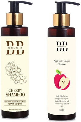 Berry Bliss cherry shampoo & appleshampoo pack of 2(400 ml)