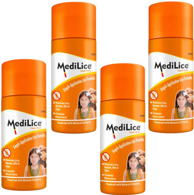 DOOMSDAY MEDILICE ANTI LICE CREAM WASH FOR REMOVE LICE&EGGS PACK OF 30ml x 4(120 ml)
