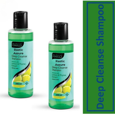 Rastic Assure Clean Deep Cleanse Shampoo Pack of 2 ,200ml Each(400 ml)