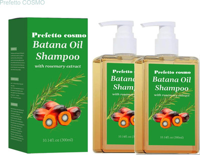 Prefetto COSMO Combo of 2: Batana Rosemary Shampoo for Hair Smoothness(600 ml)