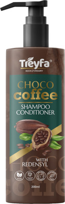 TREYFA Choco Caffe shampoo conditioner with Vit E and Redensyl(200 ml)