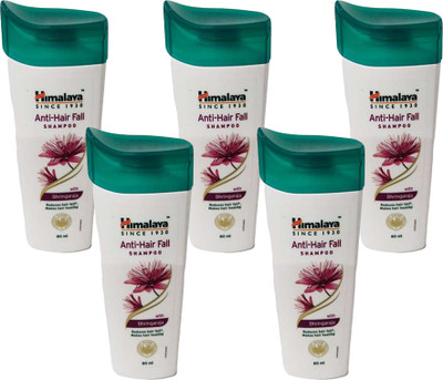 HIMALAYA ANTI-HAIR FALL BHRINGA SHAMPOO 80ML (PACK OF 5 )(80 ml)