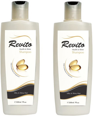 RCM Health & Shine Revito Shampoo with Conditoner & Vitamin E (2 Pack)(400 ml)