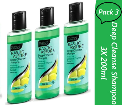 ASSURE Deep Cleanse Shampoo Enriched Lemon & Thyme Extracts 3(600 ml)