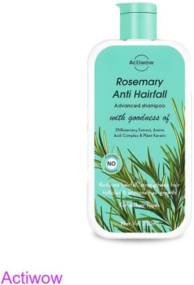 ACTIWOW Rosemary Shampoo For Balancing Scalp Oil and Moisture and Reducing Fall(300 ml)