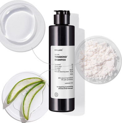 BRILLARE Terabond Shampoo for Dry,Damaged & Frizzy Hair with 1% Maleic Acid Bond Repair(200 ml)