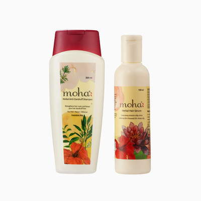 Moha Scalp Care Combo: Anti-Dandruff Shampoo 200ml & Herbal Hair Conditioner 100ml(300 ml)
