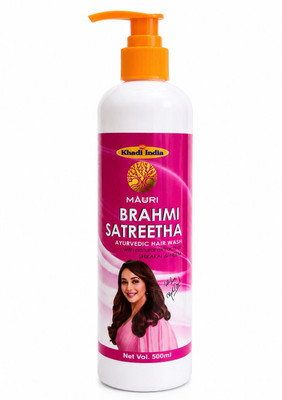 Khadi Mauri Brahmi Satreetha Hair Wash for Strong, Healthy & Shiny Hair 500 ml(500 ml)