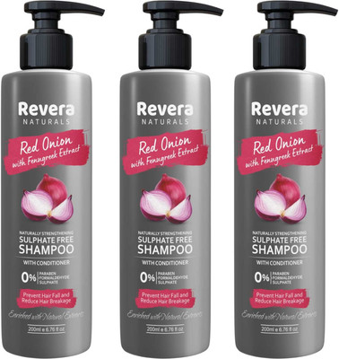 DOOMSDAY REVERA-RED ONION SHAMPOO FOR FOR PREVENT HAIR FALLS PACK OF -3(600 ml)