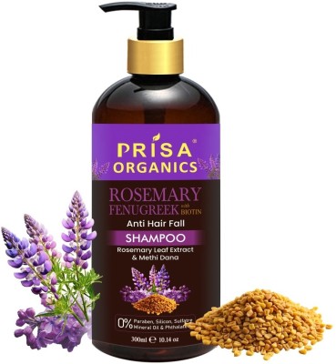 PRISA ORGANICS Rosemary And Fenugreek Shampoo for Hair Growth and Hair Fall Control(300 ml)