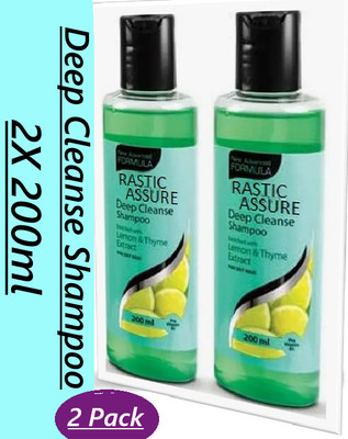 ASSURE Deep Cleanse Shampoo Enriched Lemon & Thyme Extracts 2X 200ml(400 ml)