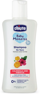 Chicco No-Tears Shampoo for Baby, Phenoxyethanol & Paraben Free, 0M+(200 ml)