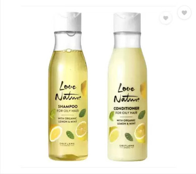Oriflame love nature lemon and mint shampoo and conditioner(500 ml)