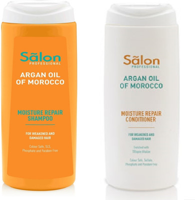 Modicare Argan Oil Of Morrocco Moisture Repair Shampoo & Conditioner(Combo Pack)(400 ml)