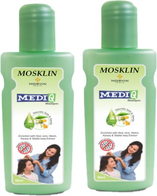 MOSKLIN MADIQ ANTI LICE SHAMPOO PACK OF -50ml x 2(100 ml)