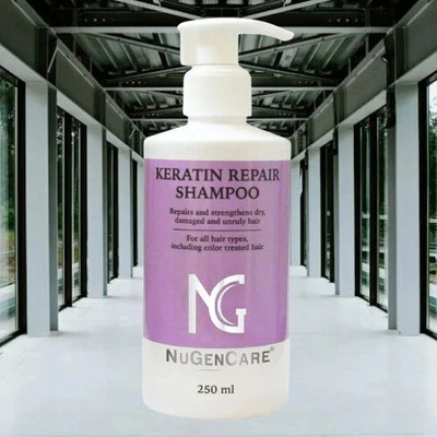 nugencare Keratin Shampoo With Biotin & Argan Oil - Anti-Frizz, Smooth & Shiny Hair Care(250 ml)