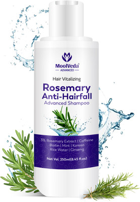 moolveda Rosemary Anti-Hairfall Advanced shampoo For Hair Growth & Hair fall |(250 ml)