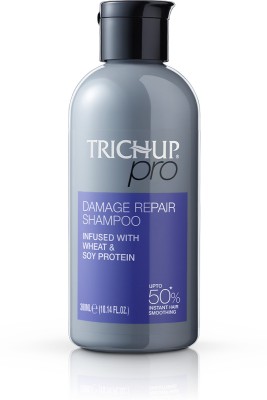 TRICHUP Pro Damage Repair Shampoo for Dry Frizzy Hair|Dual Action Rebonding & Smoothing(300 ml)