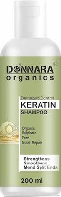 DONNARA organics Intense HairFall Control Keratin Shampoo For Shiny Hair Pack of 1 of 200ML(200 ml)