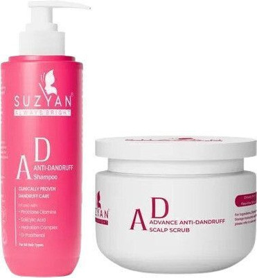 suzyan Anti-Dandruff Hair Care Combo – Shampoo & Scalp Scrub for Healthy Hair(450 ml)
