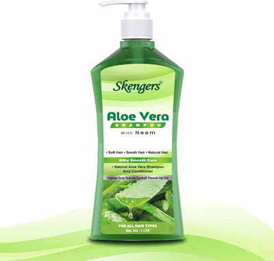 skengers Natural Aloe vera Shampoo Soft & Shiner Hair Daily Usages(1000 ml)