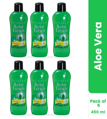 Sillkky Herbal Extracts Aloe Vera Shampoo 450ml ( Pack of 6)(2700 ml)