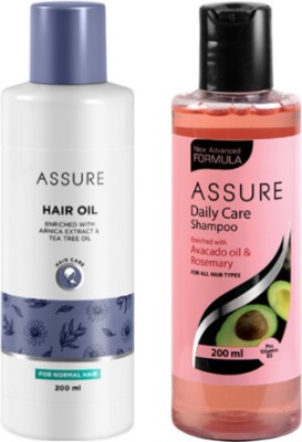 ASSURE Dally Care Enriched with Avocado & Rosemary And Hair oil(400 ml)