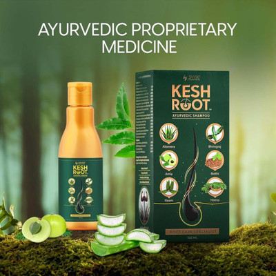 KESH ROOT Shampoo 100ML | Hair Fall Control Shampoo with Bhringraj paAAck of 1(100 ml)