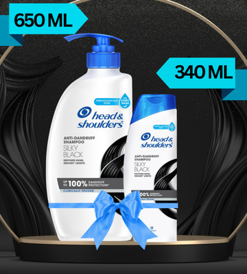 Head and Shoulders Silky Black Anti Dandruff Shampoo(990 ml)