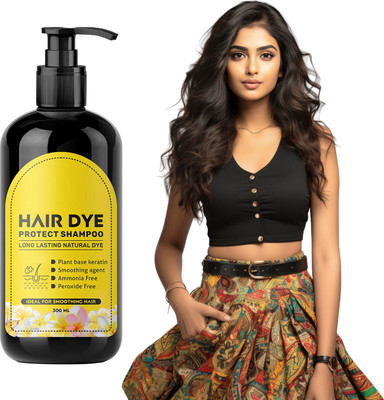 CHITAAKSH Hair Dye Protect Shampoo with Keratin – 300ml Natural Formula(300 ml)