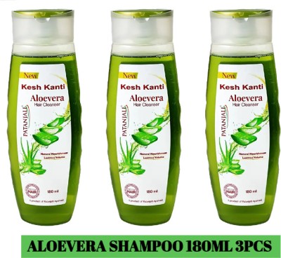 PATANJALI KESH KANTI ALOEVERA SHAMPOO 180ML 3PCS PK(540 ml)