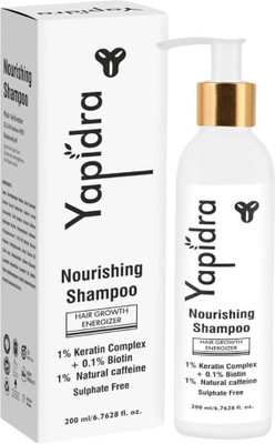 Yapidra Hair Growth Shampoo | Keratin, Biotin & Caffeine | Sulphate-Free Care(200 ml)