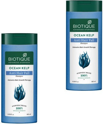 BIOTIQUE Ocean Kelp Anti Hair Fall Shampoo - 180ml (Pack of 2)(360 ml)