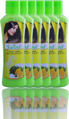 Sarina Neem Lemon Shampoo for Hair Growth (pPack of 500ml*6)_(3000 ml)